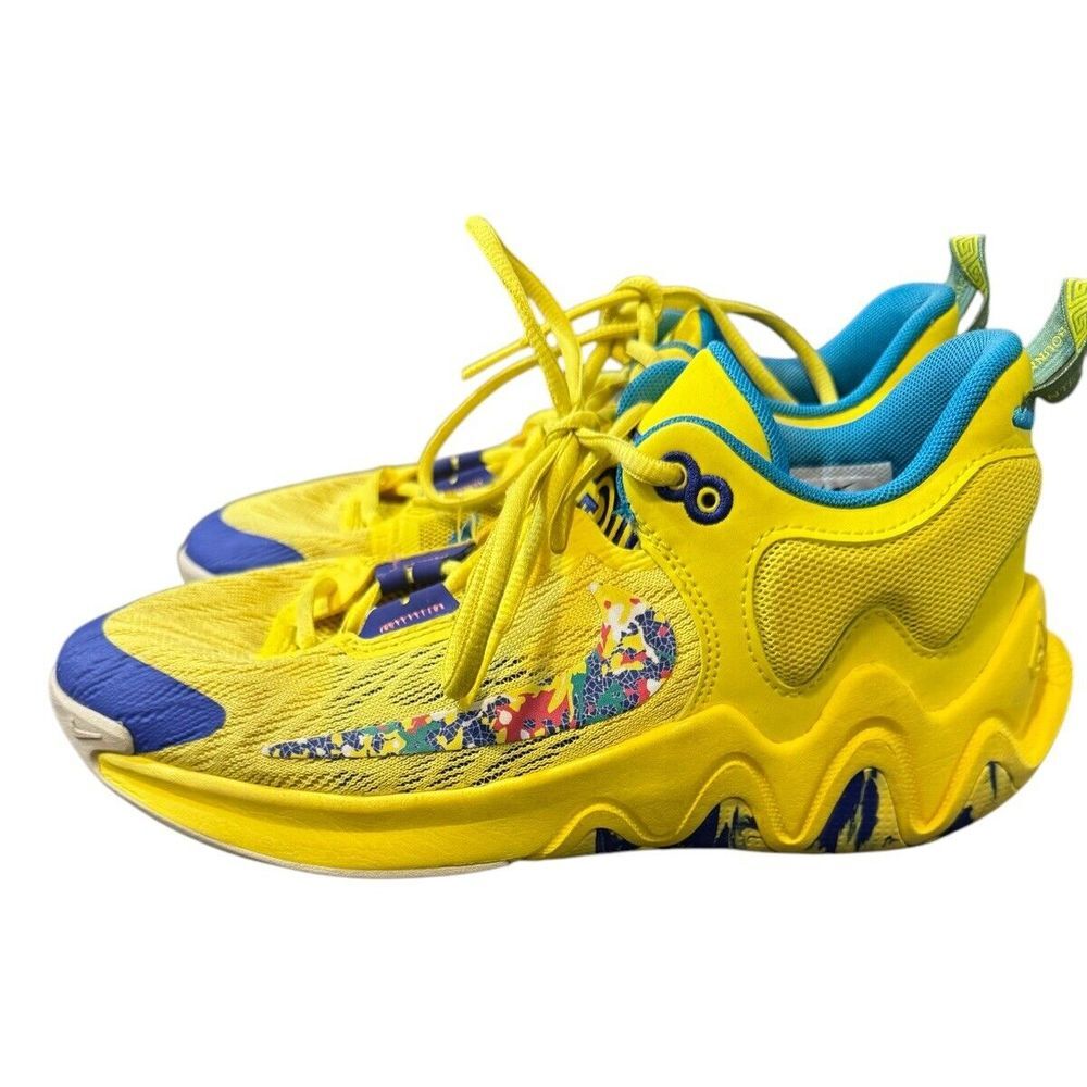 Nike Giannis Immortality 2 GS 'Yellow Strike Multi-Color' Size Womens 8 Kids 6.5